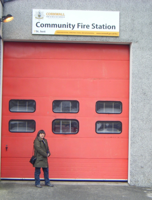 Sue at Fire Station