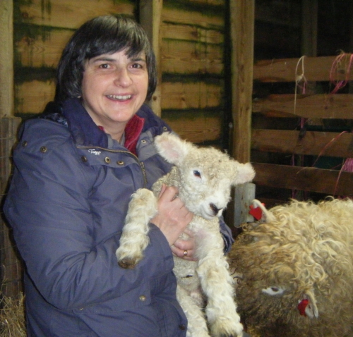 Sue with Lamb